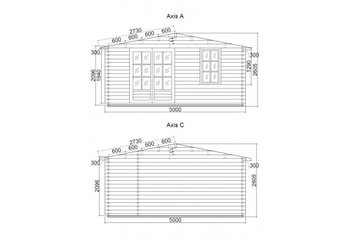 Log cabin Head office 5x4_facade1-700x478