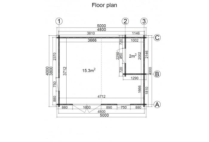 Log cabin Head office 5x4_floor plan-700x478