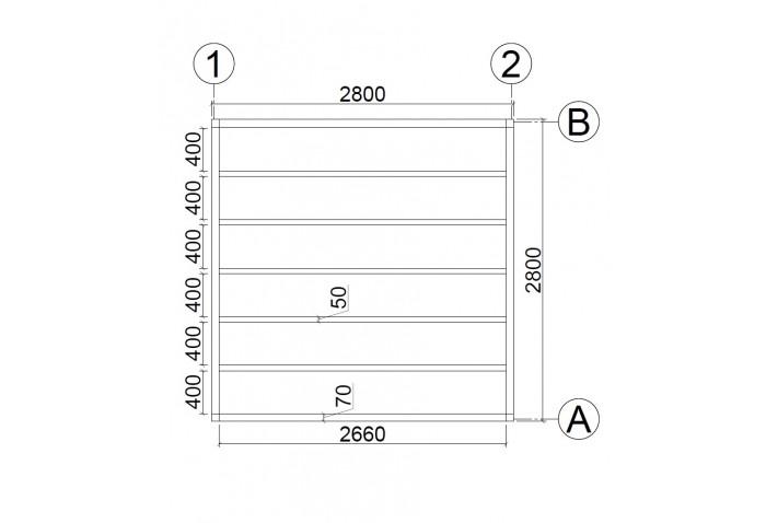 Log cabin Pau 3x3_baser plan-700x478